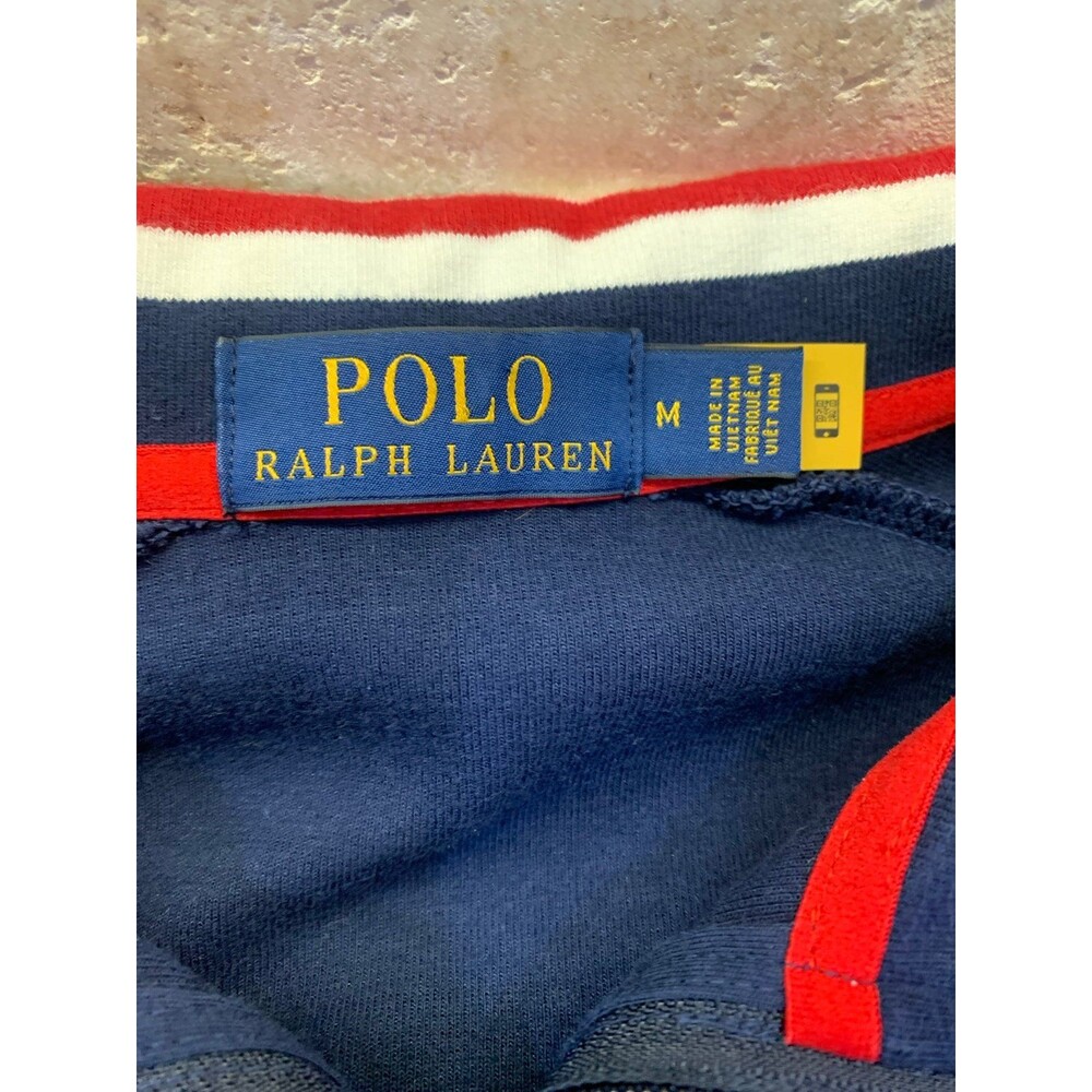 Ralph Lauren High Neck 1/4 Zip Sweater Size M Acrylic Blue LIKE NEW - Picture 8 of 9